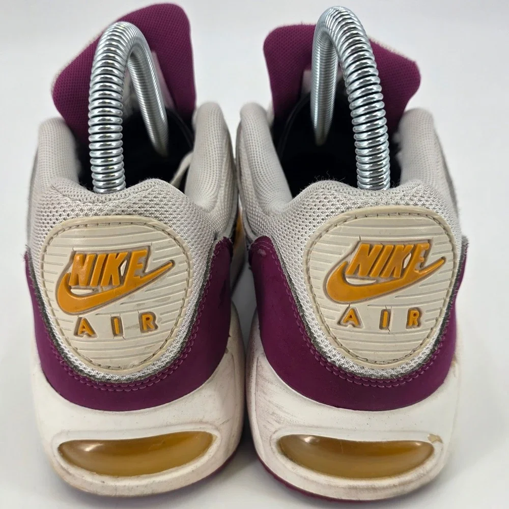 NIKE AIR MAX CORRELATE WOMENS SIZE 6.5 WHITE MAROON YELLOW SNEAKERS SHOE COMFORT - Picture 6 of 13